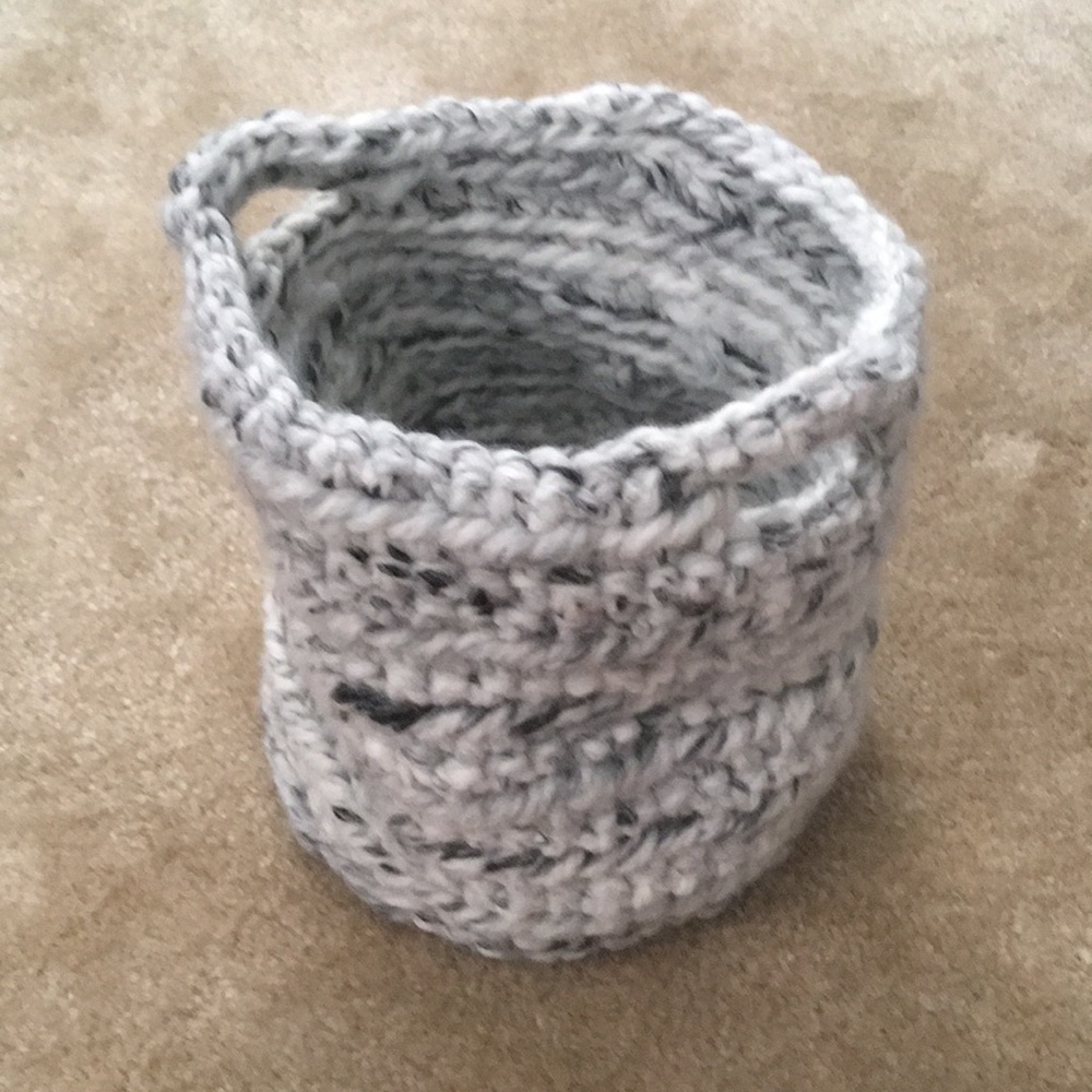 Crocheted basket